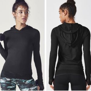 Fabletics black seamless hoodie